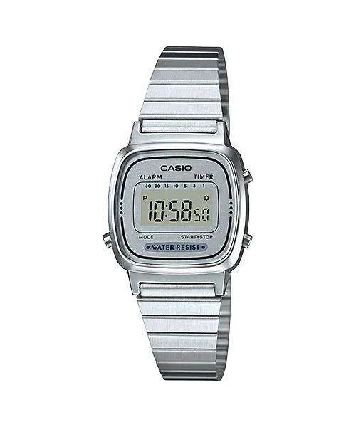 Casio LA670WA-7DF Silver Stainless Watch for Women