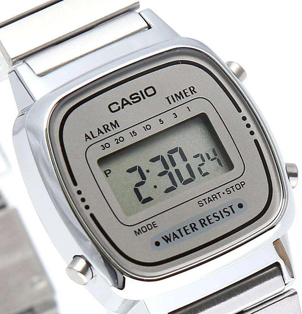 Casio LA670WA-7DF Silver Stainless Watch for Women