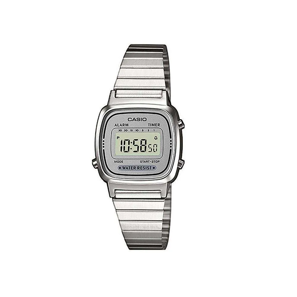 Casio LA670WA-7DF Silver Stainless Watch for Women