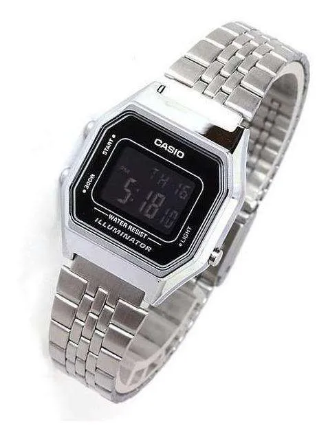 Casio LA680WA-1BDF Silver Stainless Watch for Women