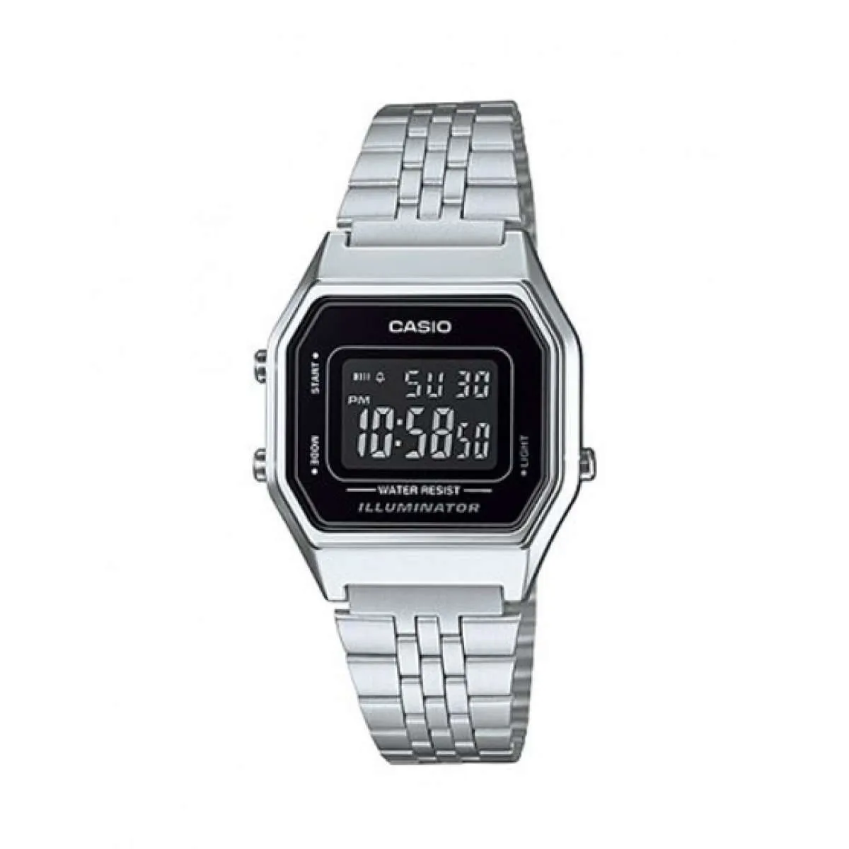 Casio LA680WA-1BDF Silver Stainless Watch for Women