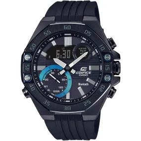 Casio Men's Chronograph Watch - Edifice Smartphone Link Black Strap | ECB10PB-1A