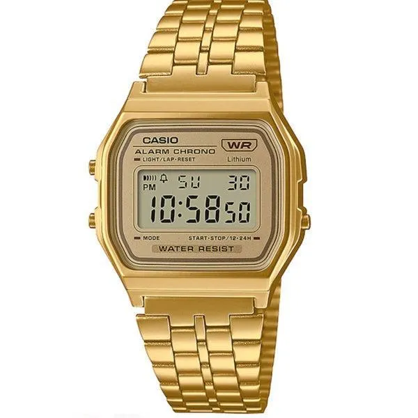 Casio Vintage Collection Digital Watch A158WETG-9AV Gold