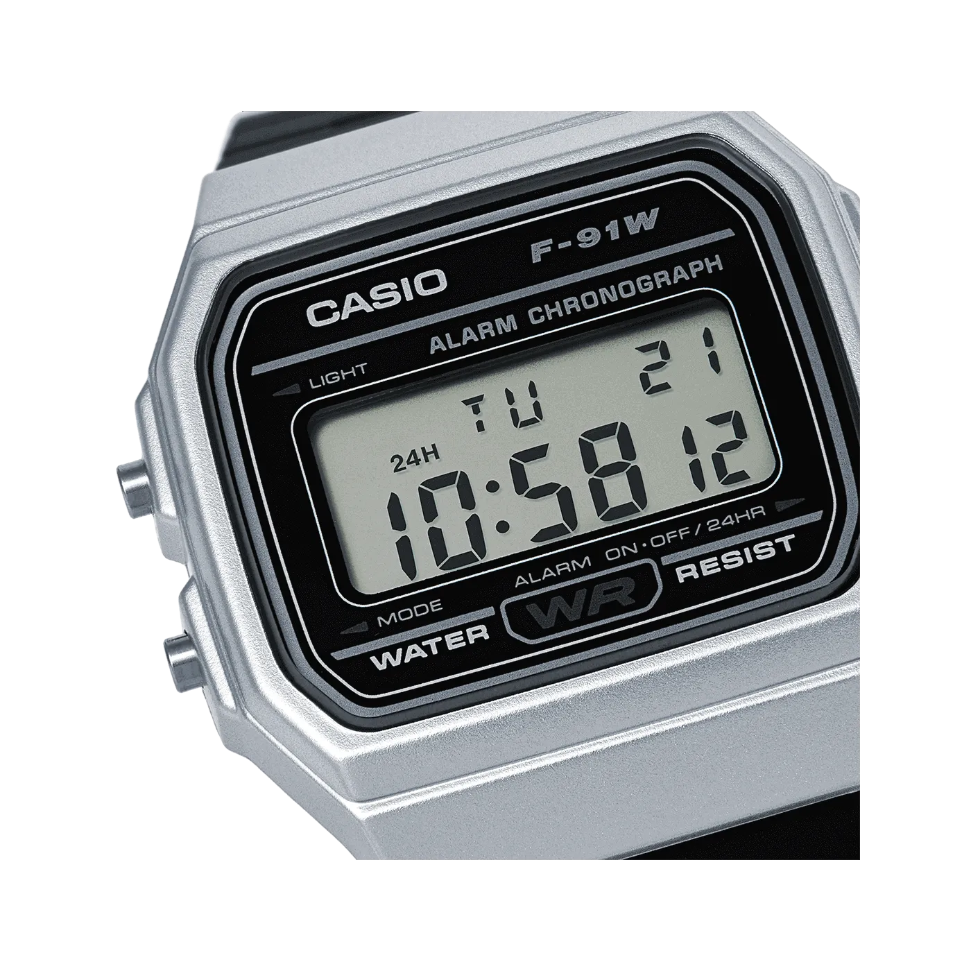 Casio Vintage Styled Silver Watch