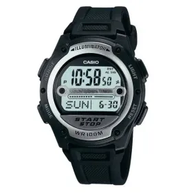 Casio W-756-1AVDF Black Resin Watch for Men and Women