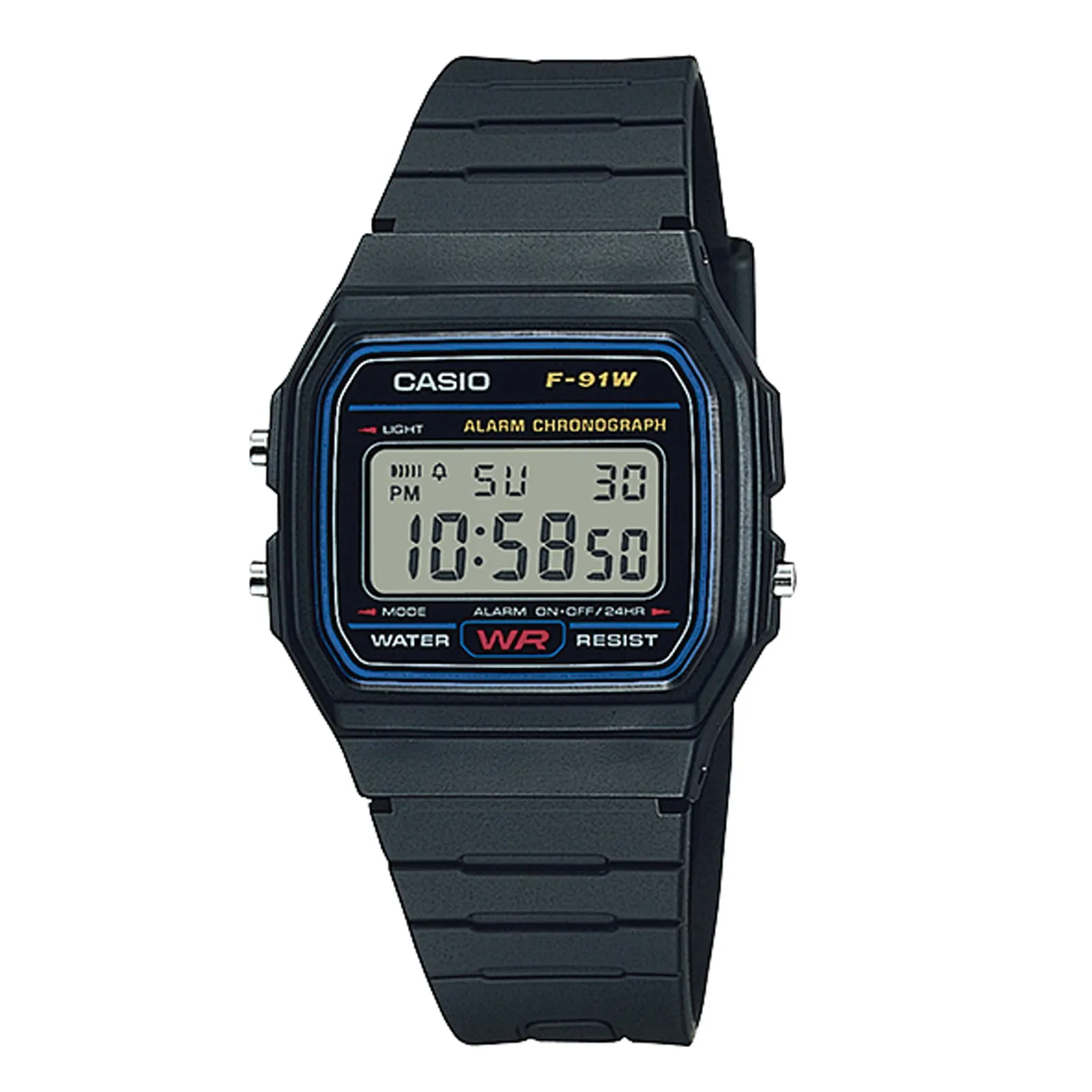 Casio Youth Black Digital Watch F91W-1