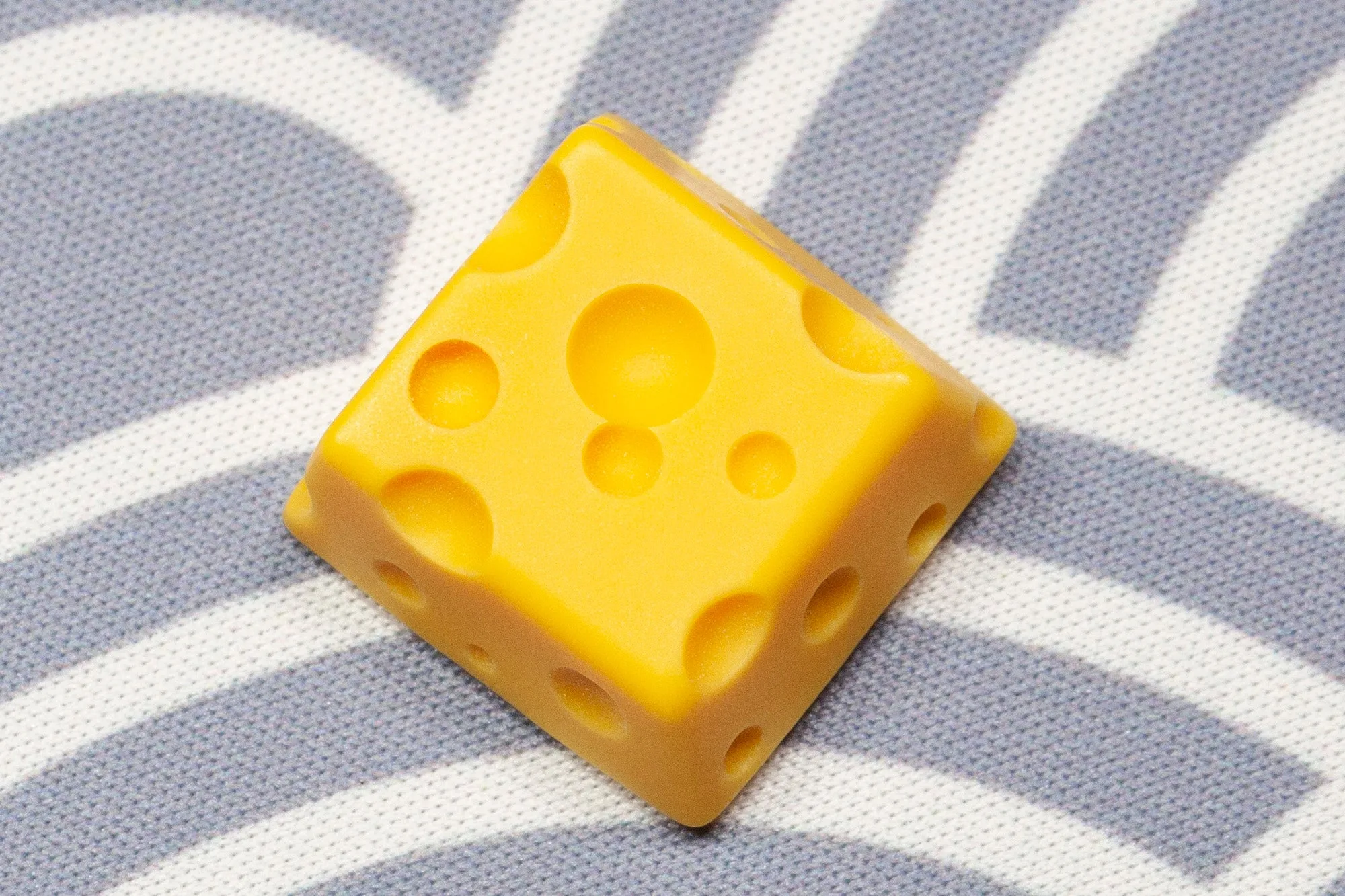 Cheese Resin Artisan Keycap Low Profile Keycap for Low Profile MX Stem Mechanical Keyboard Handmade Yellow Novlty Keycap