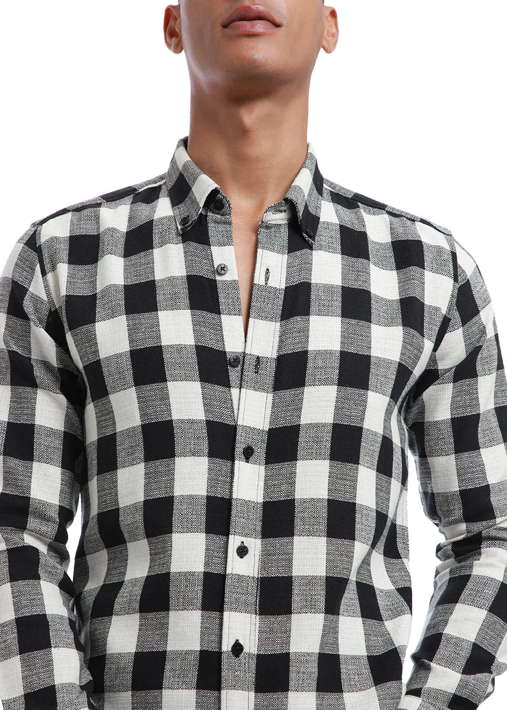 Chess Square Black Check shirt