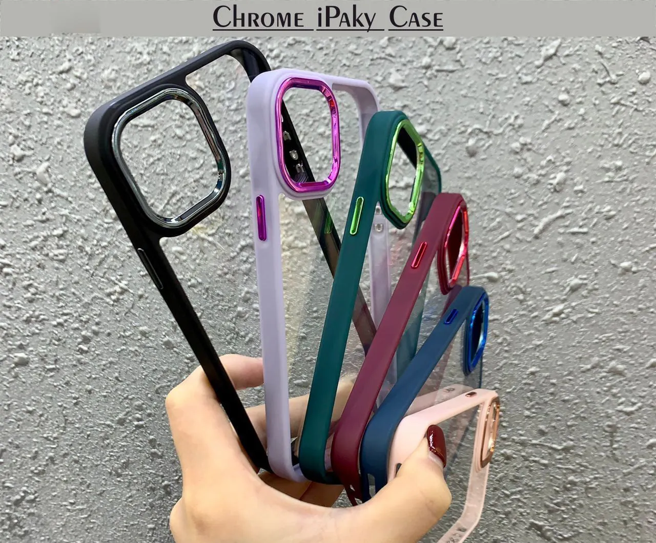 Chrome Clear Hard Protection Case For Oppo