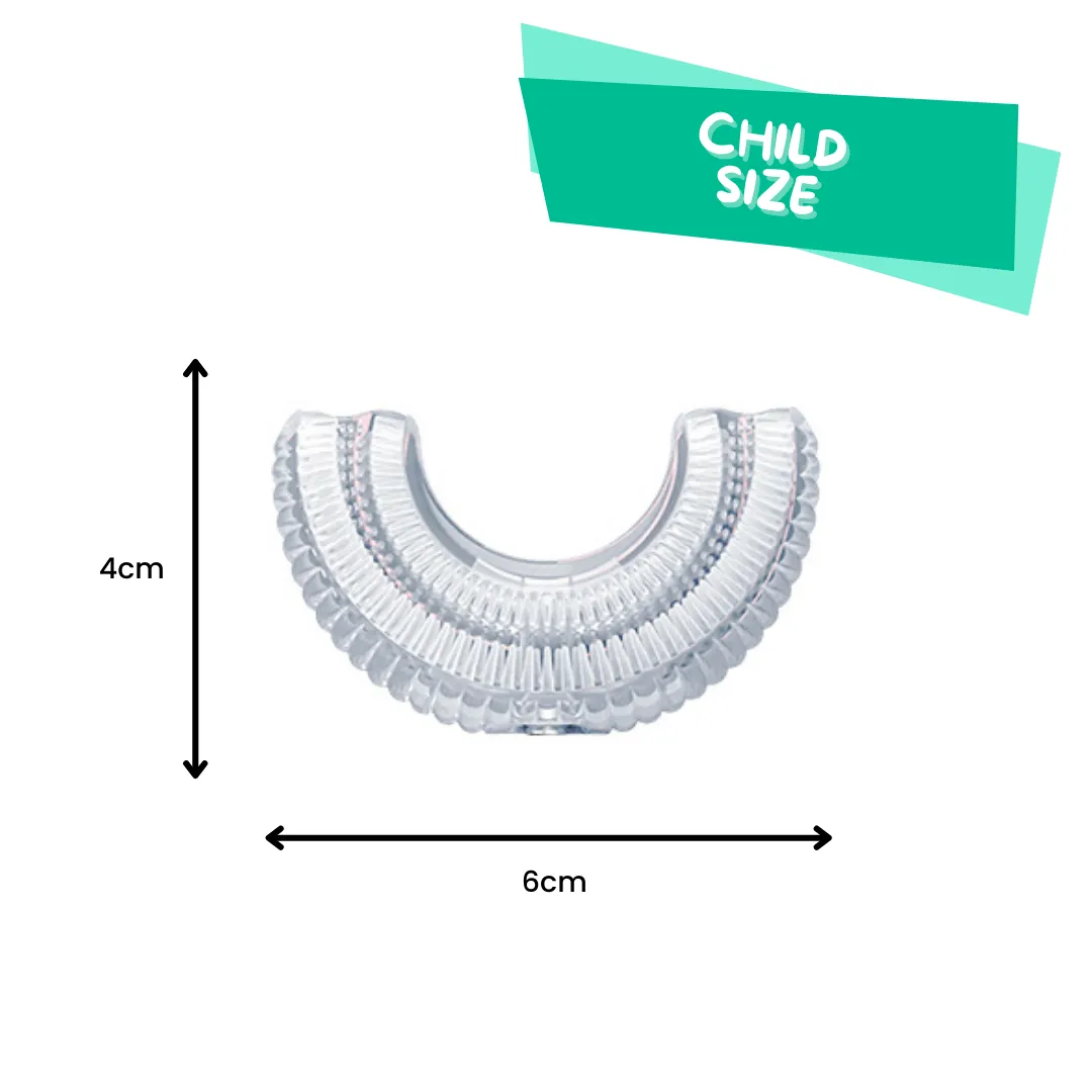 Clear Silicone Replacement U-Shaped Toothbrush Heads