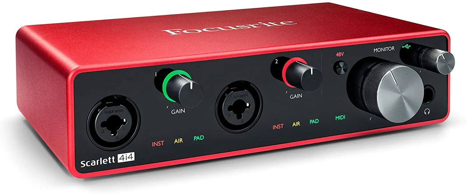 [CLEARANCE] Focusrite Scarlett 4i4 (3rd Gen) USB Audio Interface with Pro Tools