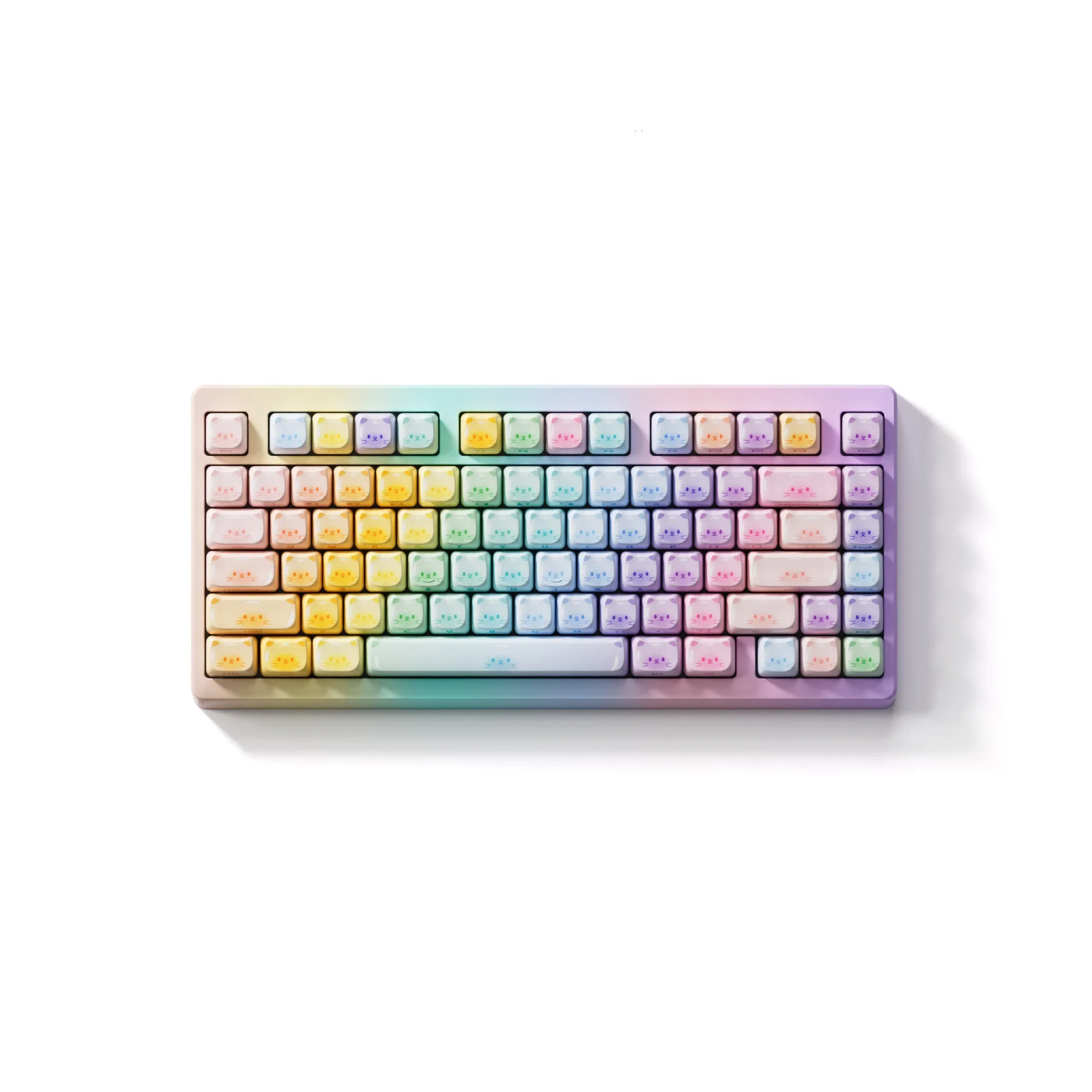 Colorful Cats Keycap Set (142-key)