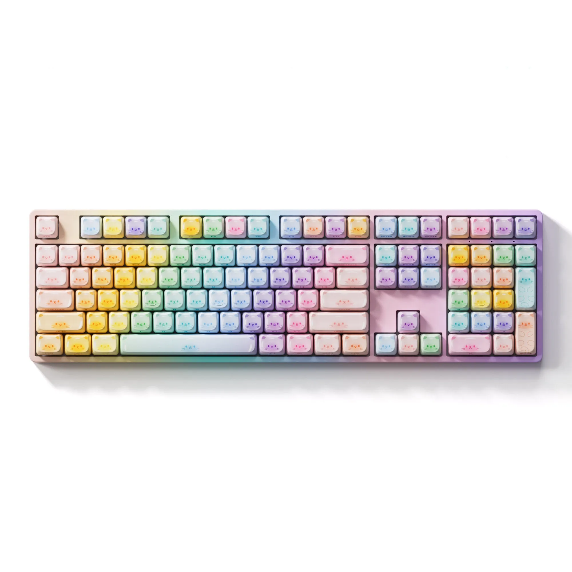 Colorful Cats Keycap Set (142-key)