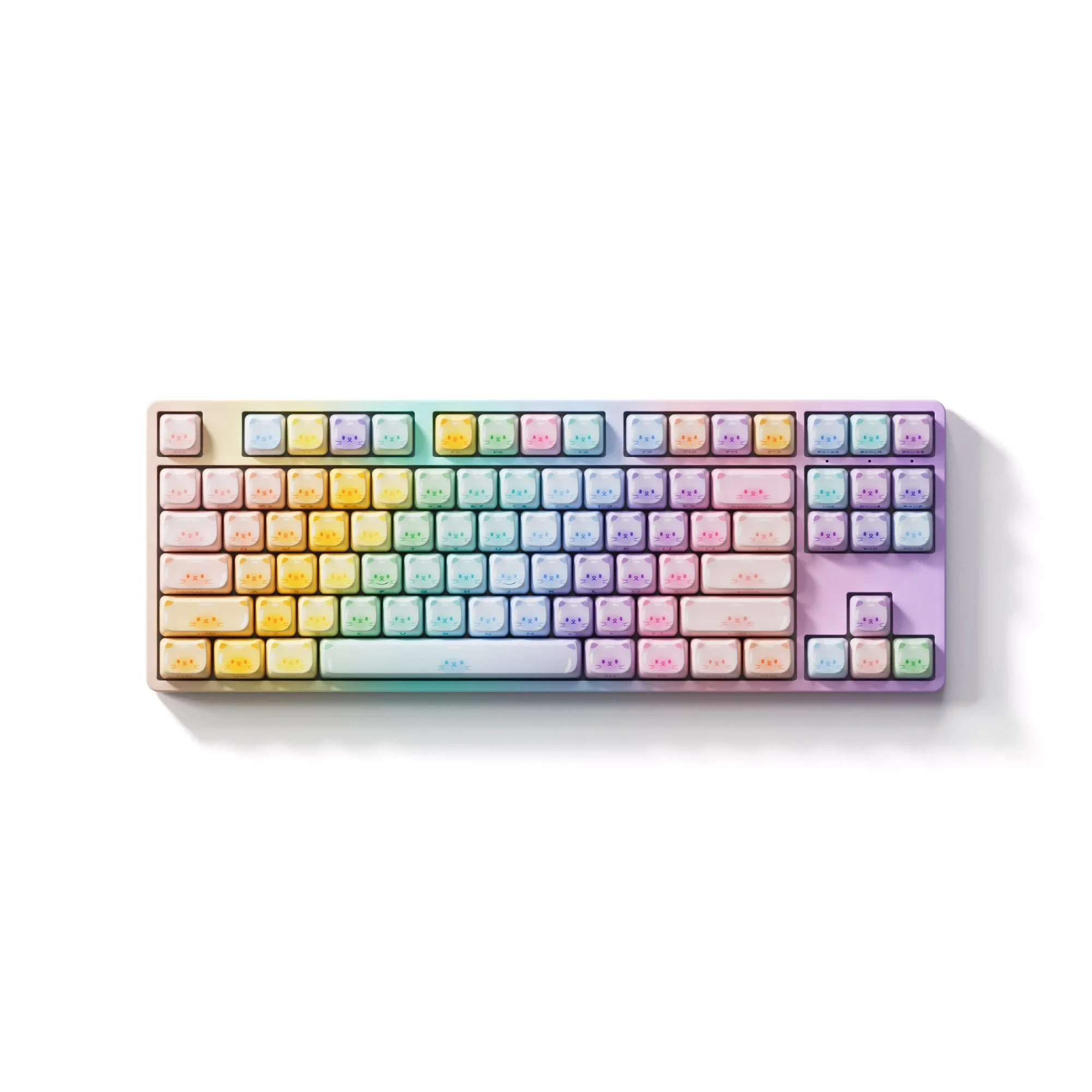 Colorful Cats Keycap Set (142-key)