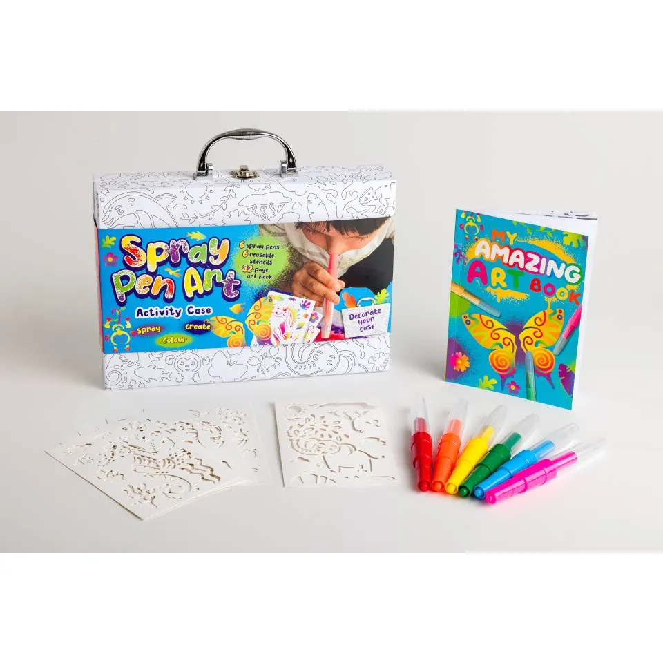 Colour-In Carry Case: Spray Pen Art Activity Case