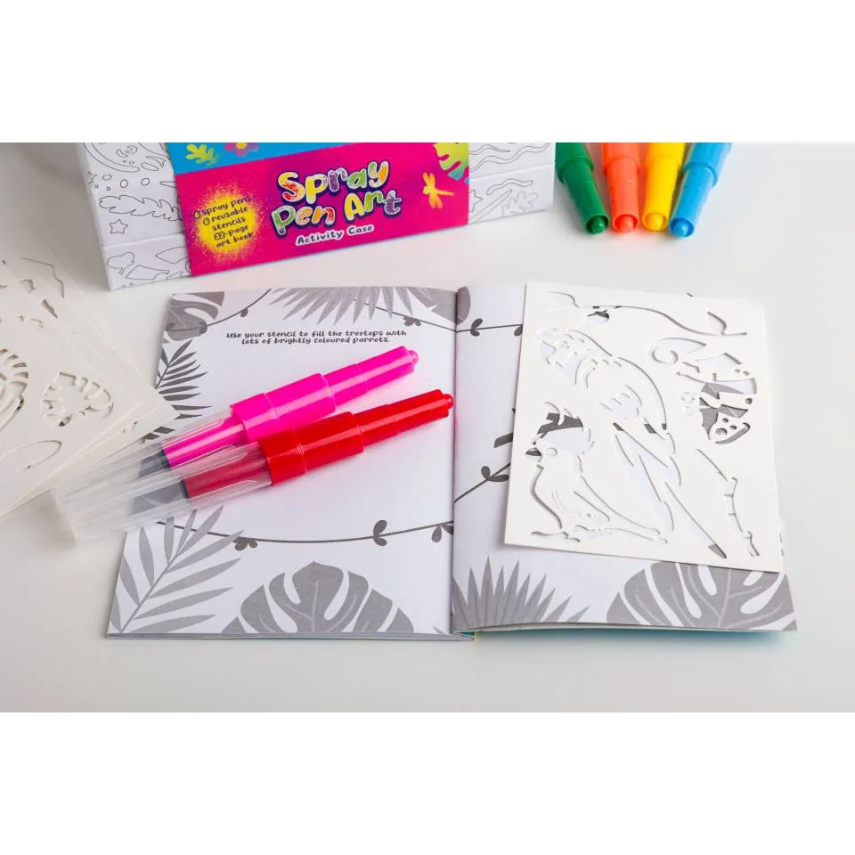 Colour-In Carry Case: Spray Pen Art Activity Case