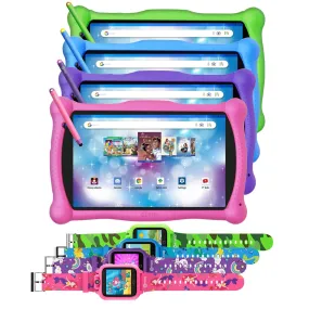 Contixo V10 7" Kids Tablet with Smart Watch Bundle by Contixo