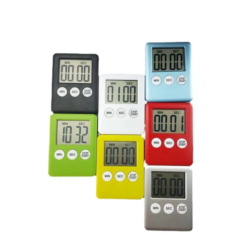 Cooking Timer LCD Digital Screen Clock Kitchen Countdown Timer Mechanical Digital Kitchen Timer Magnetic