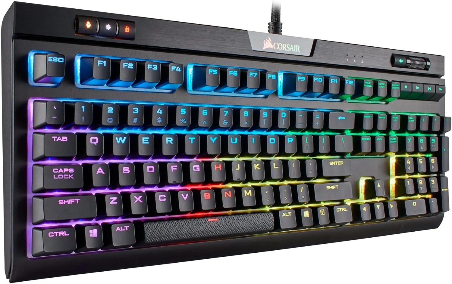 Corsair STRAFE RGB MK.2 Mechanical Gaming Keyboard — CHERRY® MX Red CH-9104110-NA