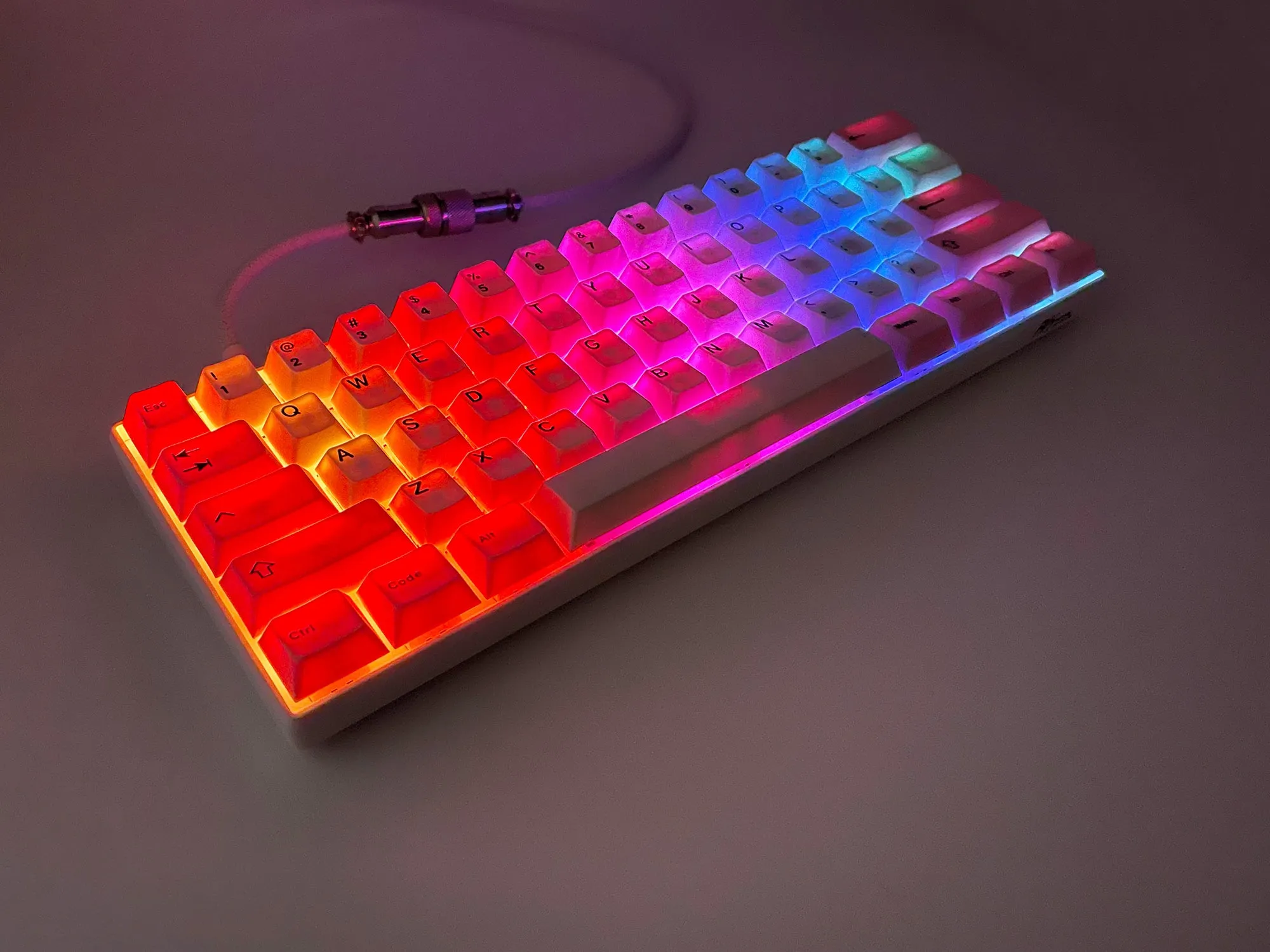 Cream Edition Custom Built Royal Kludge RK61 Hotswap RGB 60% Wireless-Wired Mechanical Keyboard