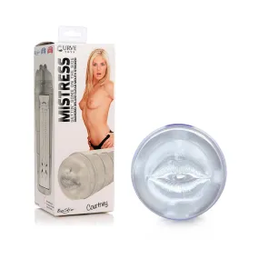 Curve Toys Mistress Courtney Diamond Deluxe Clear Mouth Stroker