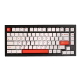 Custom Q1 QMK Mechanical Keyboard (Q1 Carbon Black)( Orange Keycap)