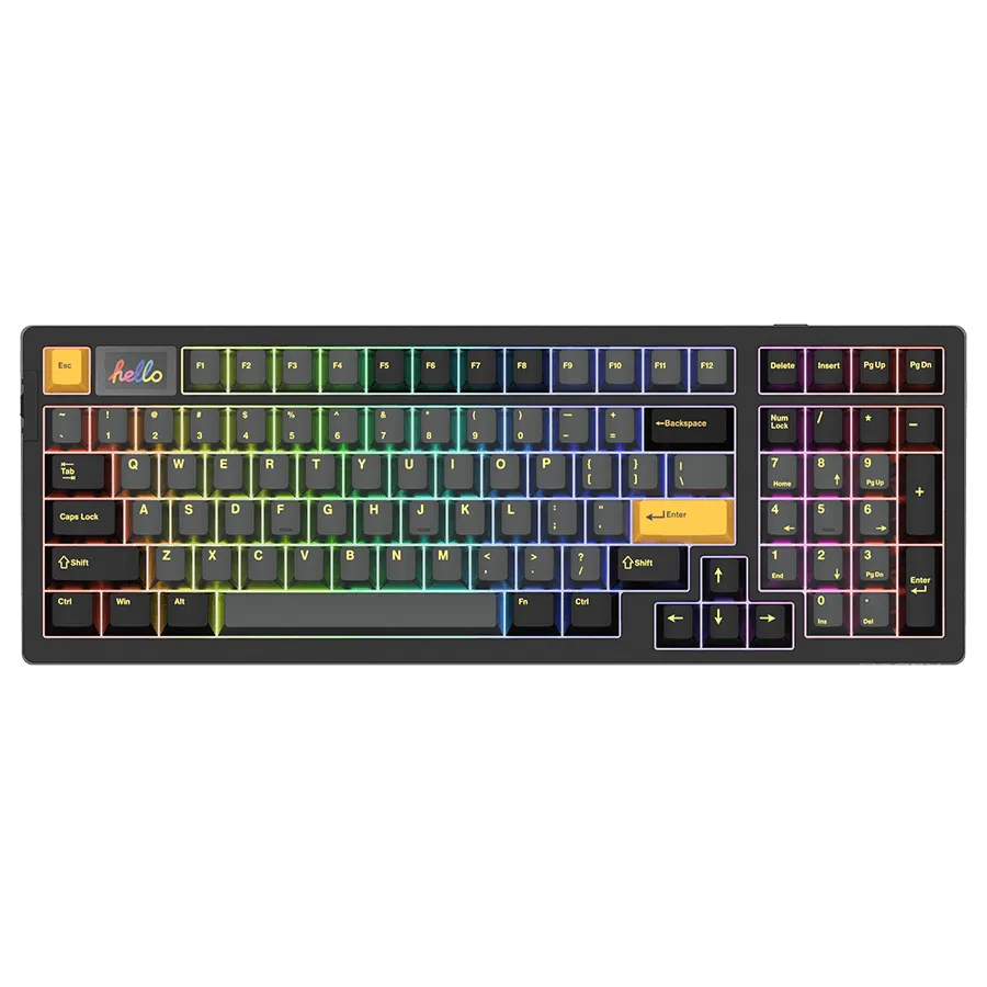 DAREU A98 PRO II | Wireless 98-Key RGB Custom Hotswap Keyboard with Display