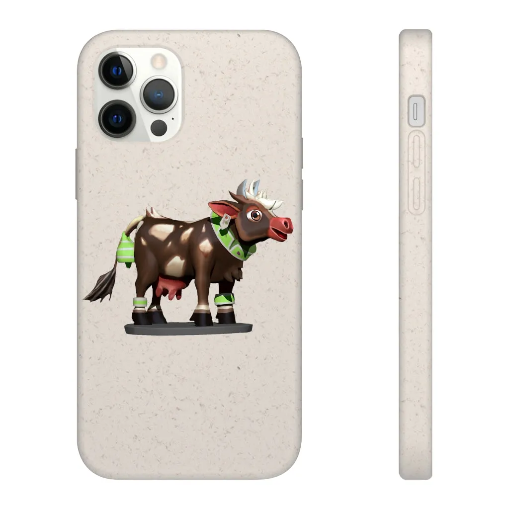 Dark Brown Cow Biodegradable Case