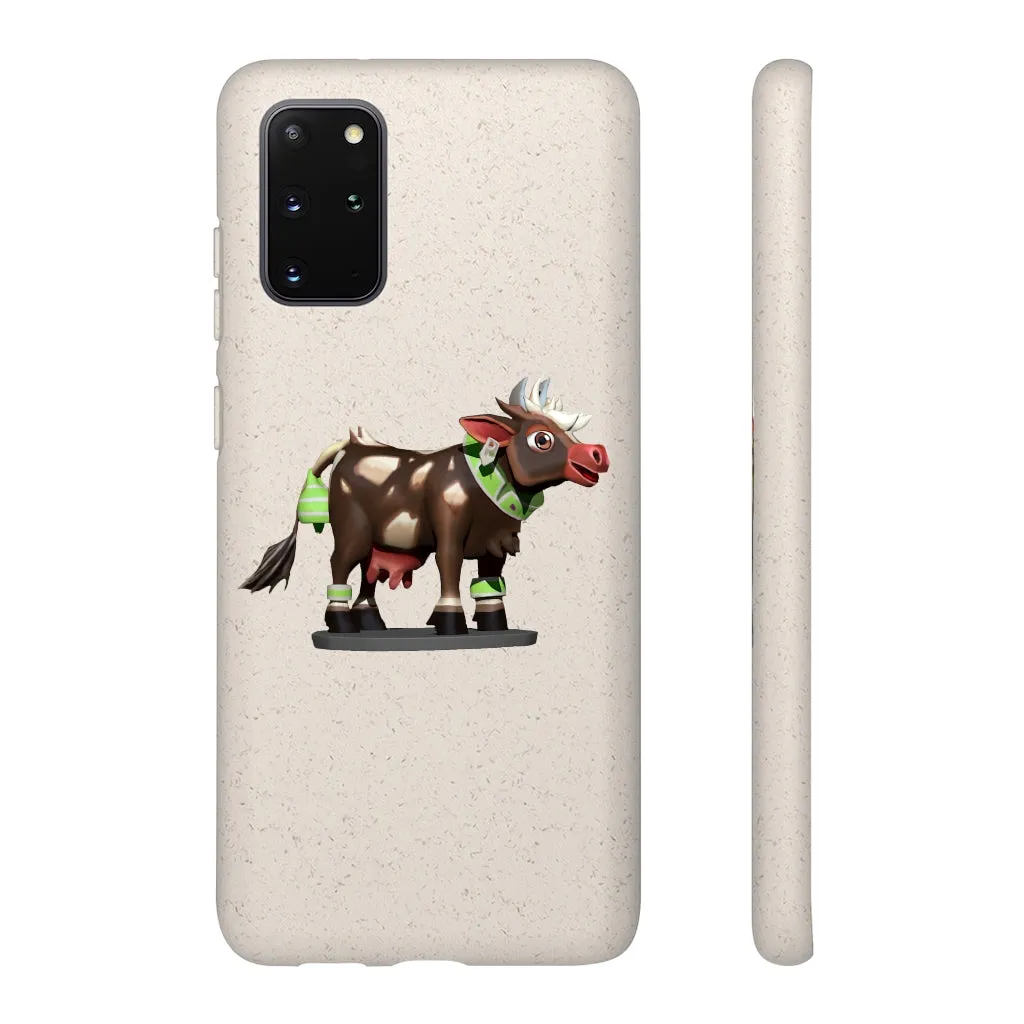 Dark Brown Cow Biodegradable Case