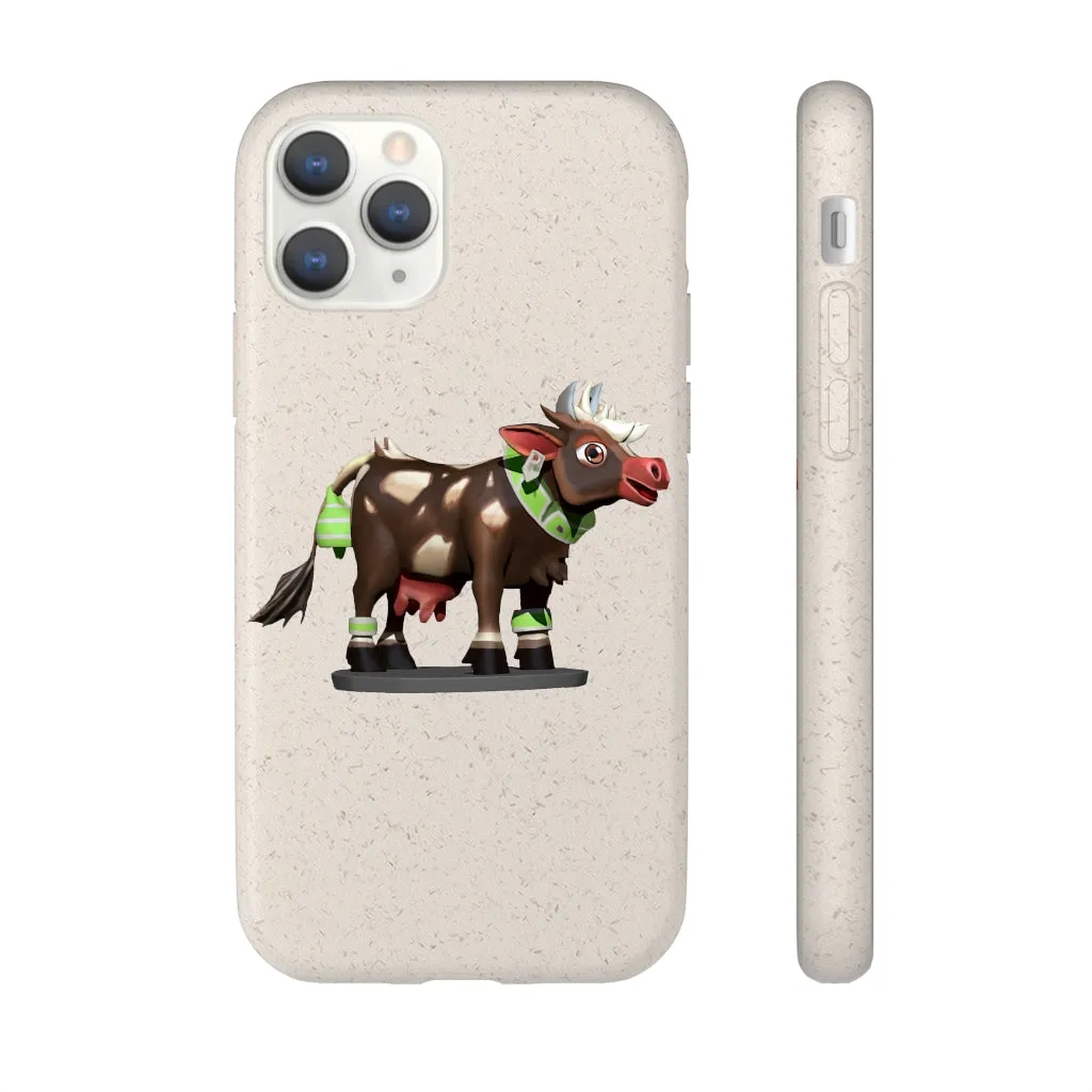 Dark Brown Cow Biodegradable Case