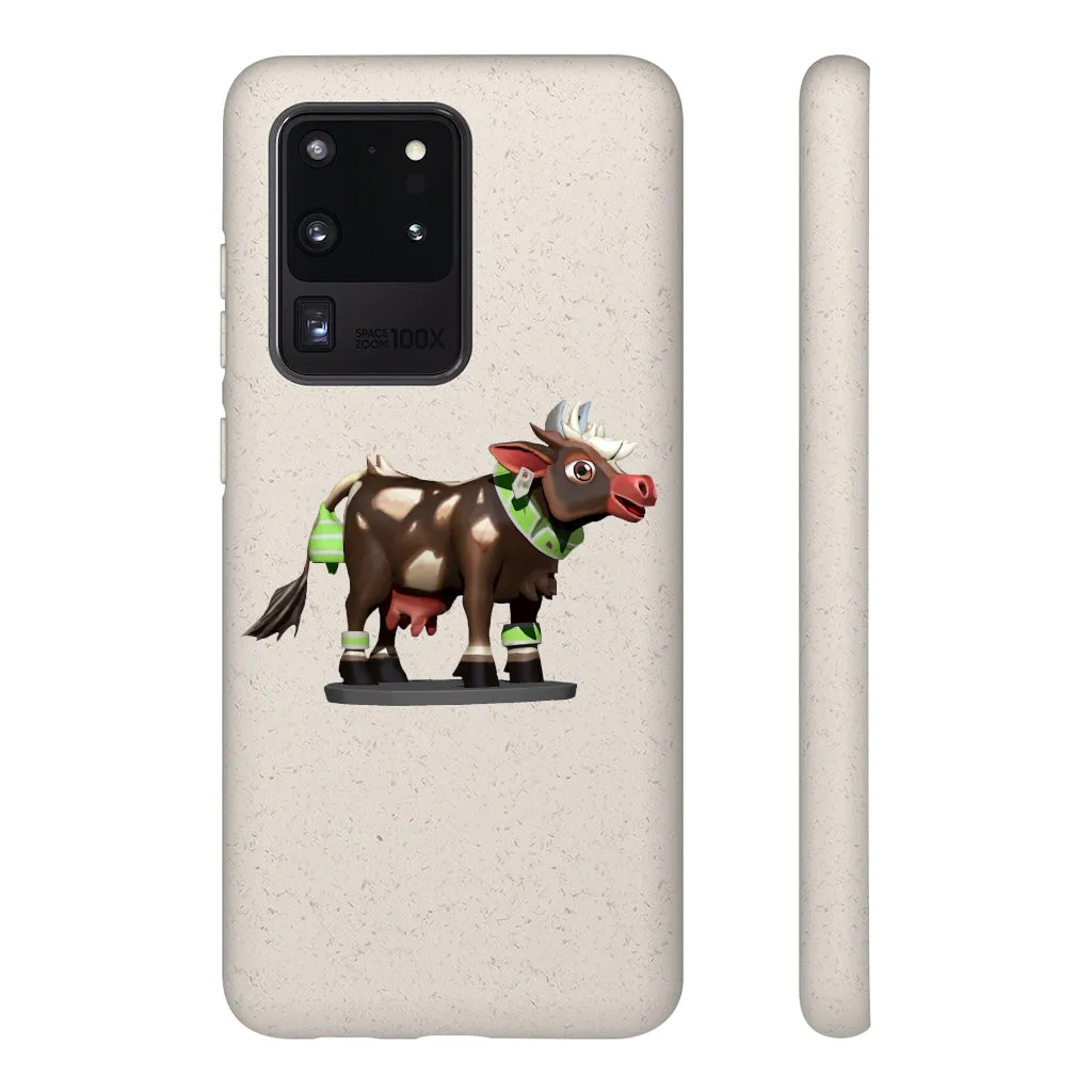 Dark Brown Cow Biodegradable Case