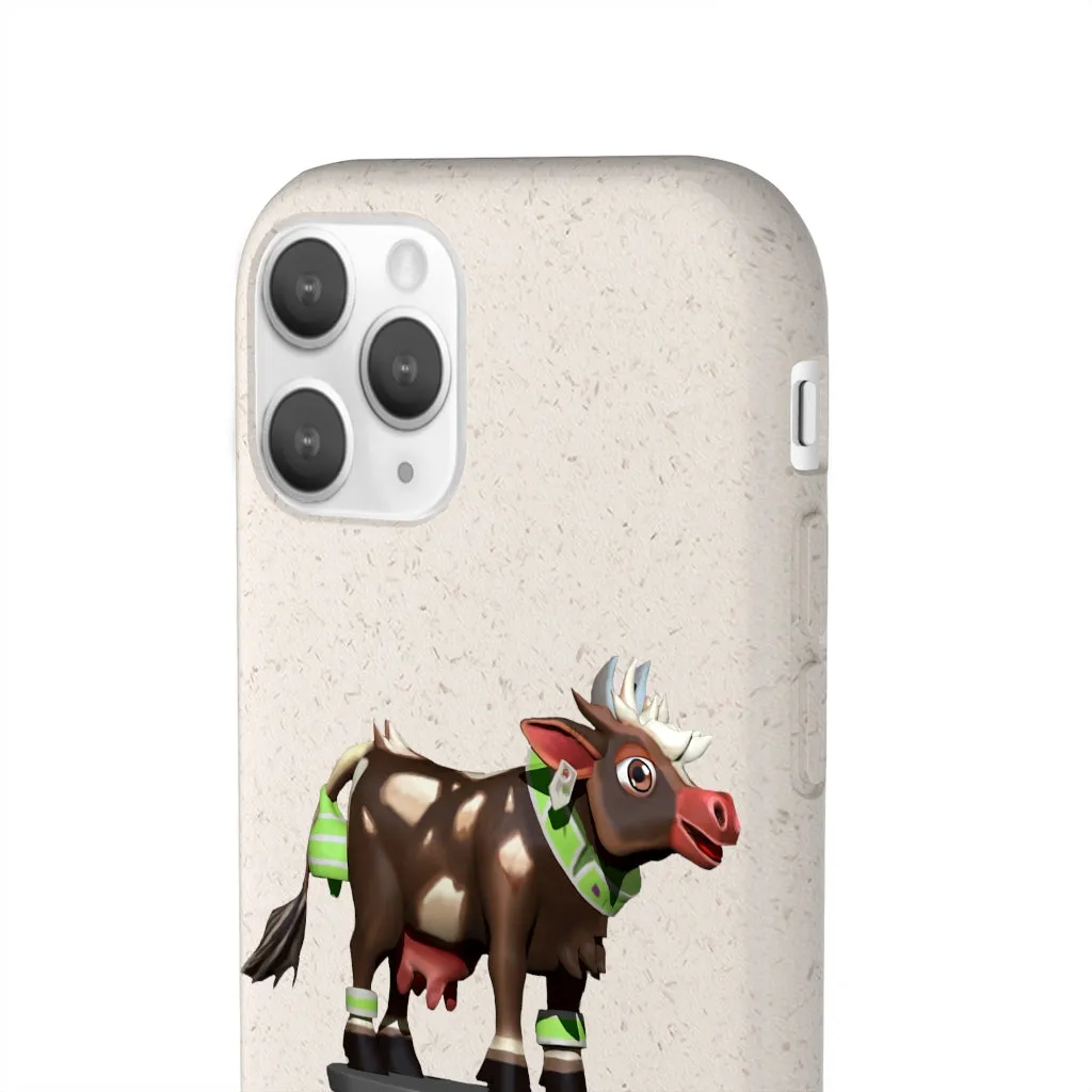 Dark Brown Cow Biodegradable Case