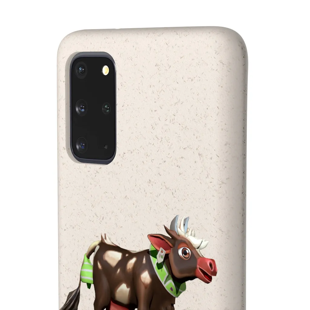 Dark Brown Cow Biodegradable Case