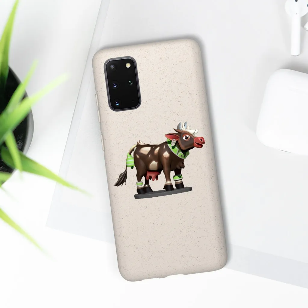 Dark Brown Cow Biodegradable Case