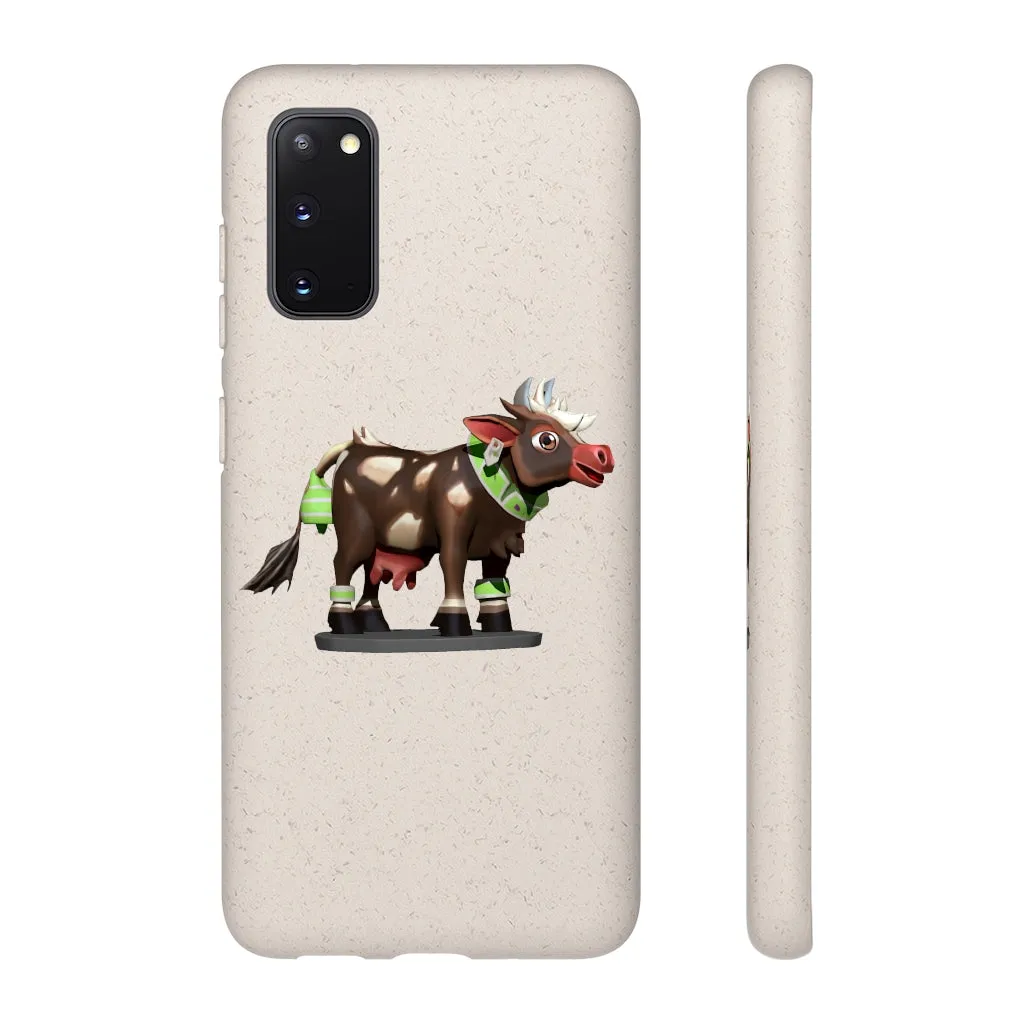 Dark Brown Cow Biodegradable Case