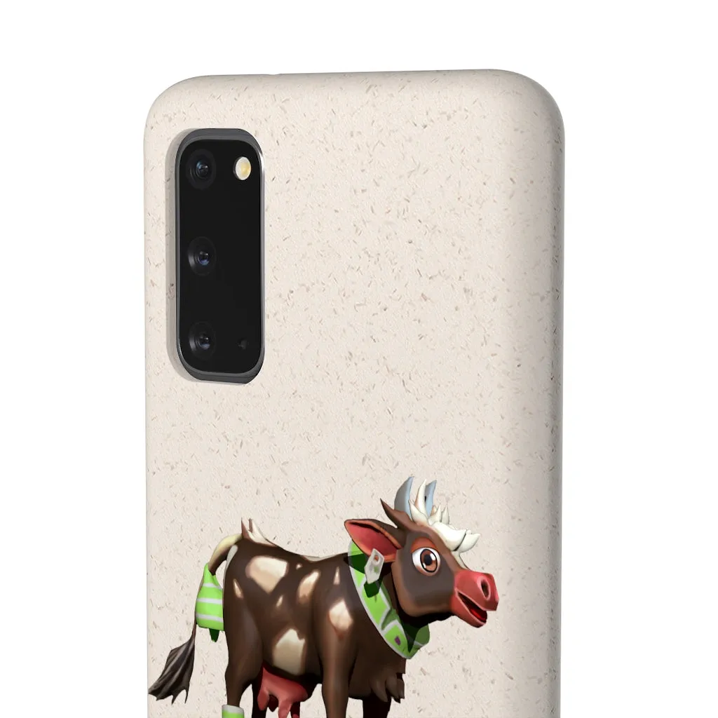 Dark Brown Cow Biodegradable Case