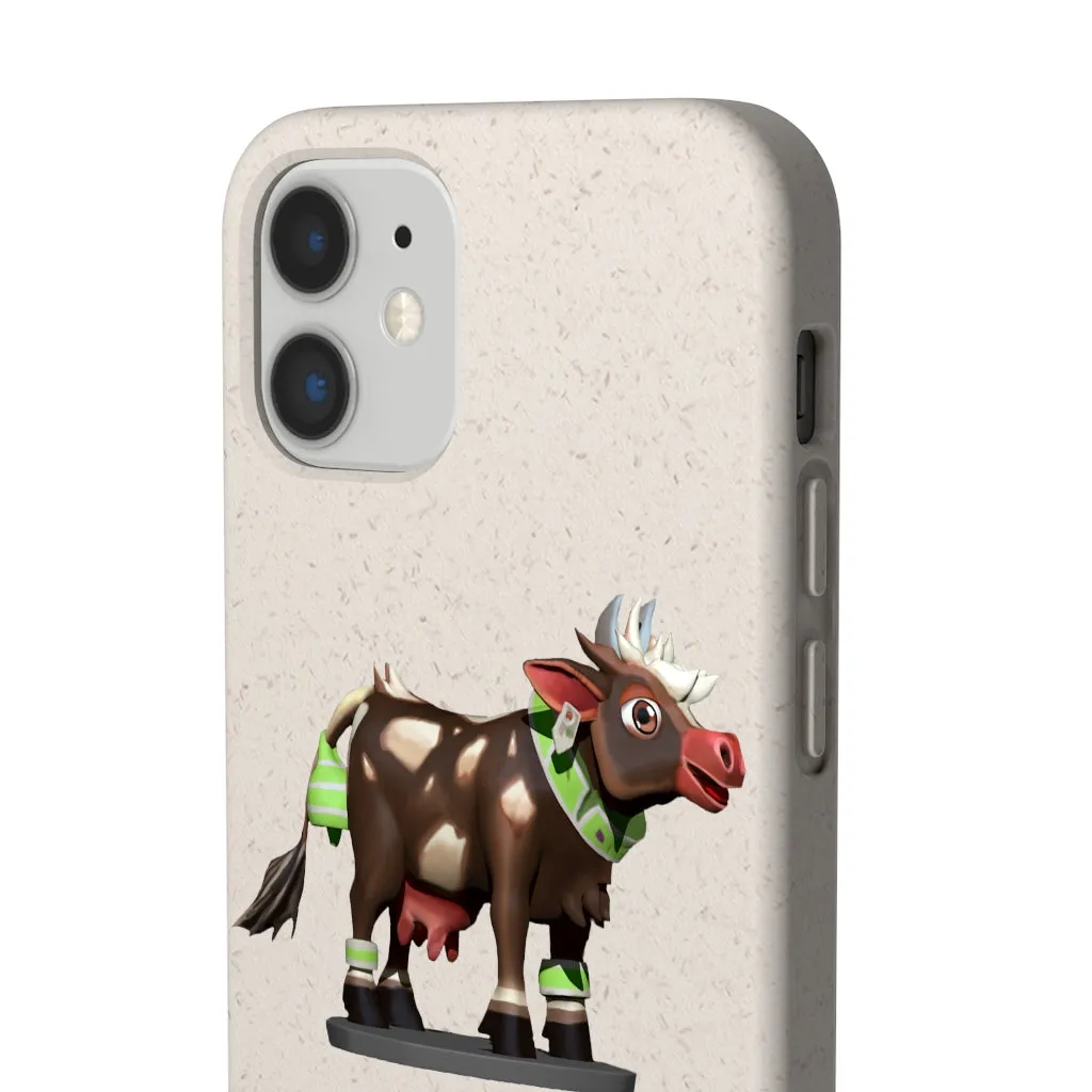 Dark Brown Cow Biodegradable Case