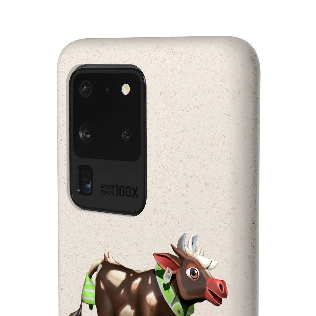 Dark Brown Cow Biodegradable Case