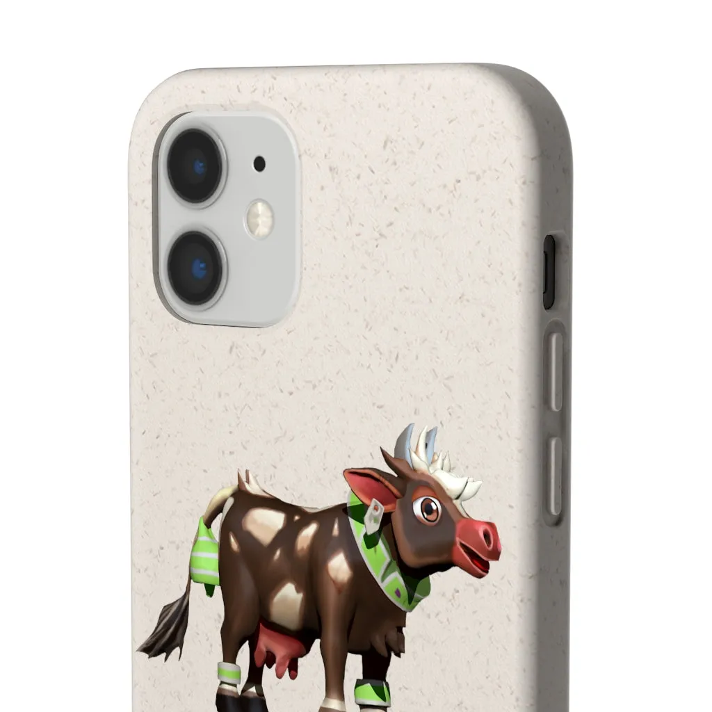 Dark Brown Cow Biodegradable Case