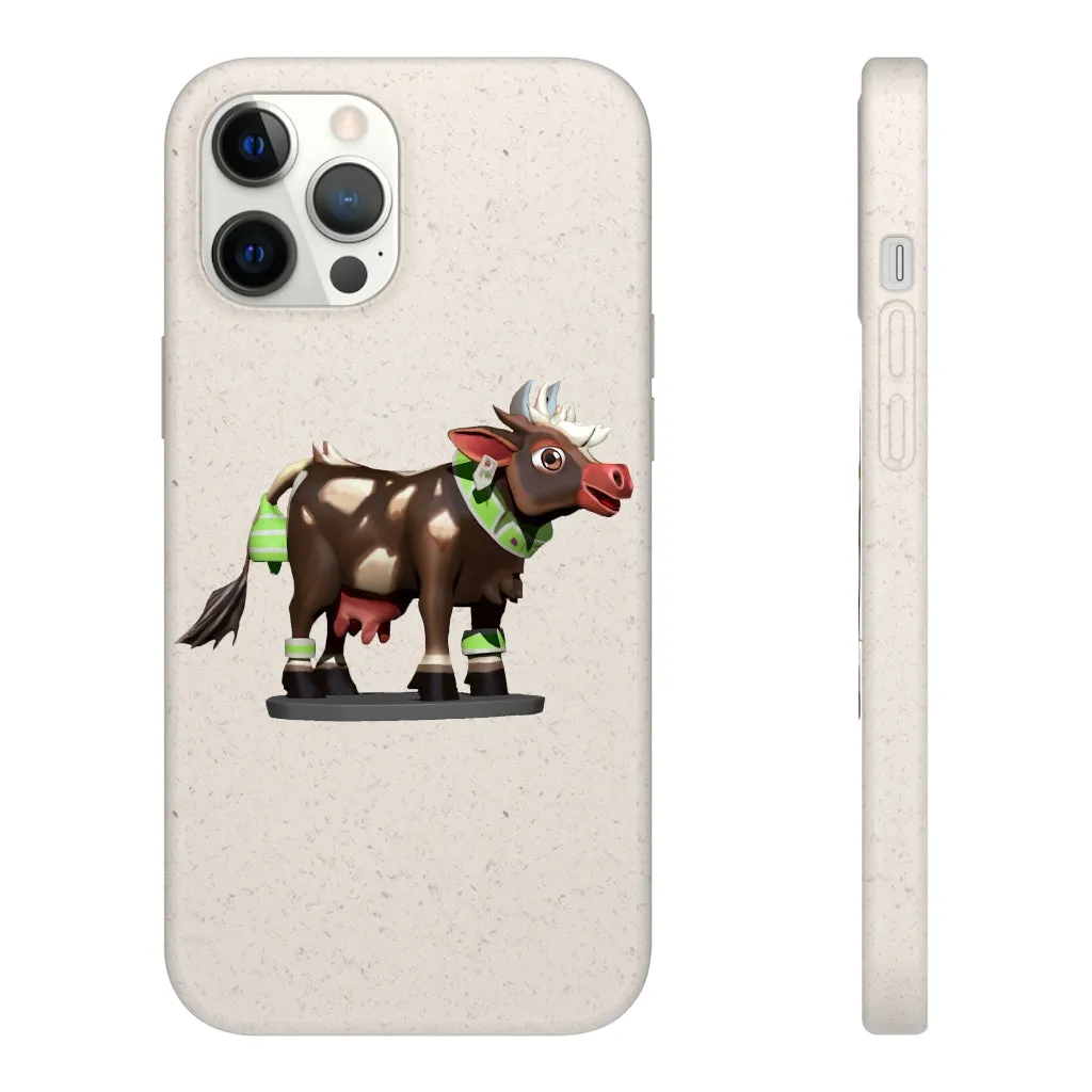 Dark Brown Cow Biodegradable Case