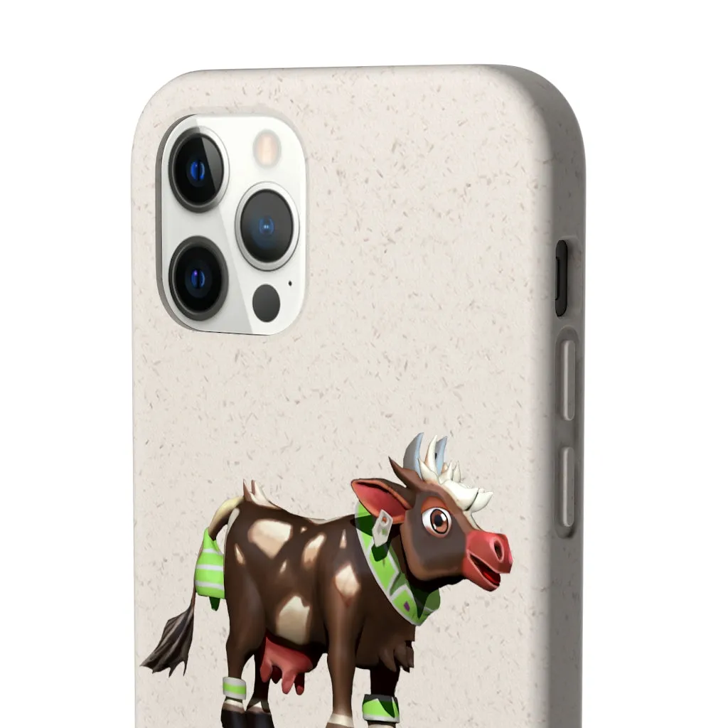 Dark Brown Cow Biodegradable Case