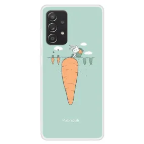 Deco Samsung Galaxy A13 4G case - Rabbit Pulling Carrots