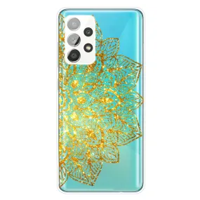 Deco Samsung Galaxy A53 5G case - Golden Glitter Leaves