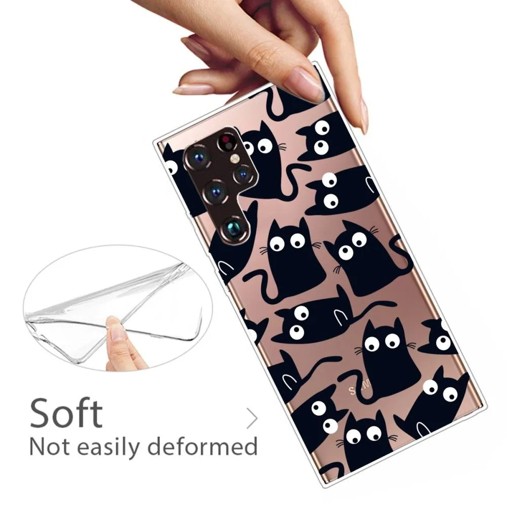 Deco Samsung Galaxy S22 Ultra case - Little Cats