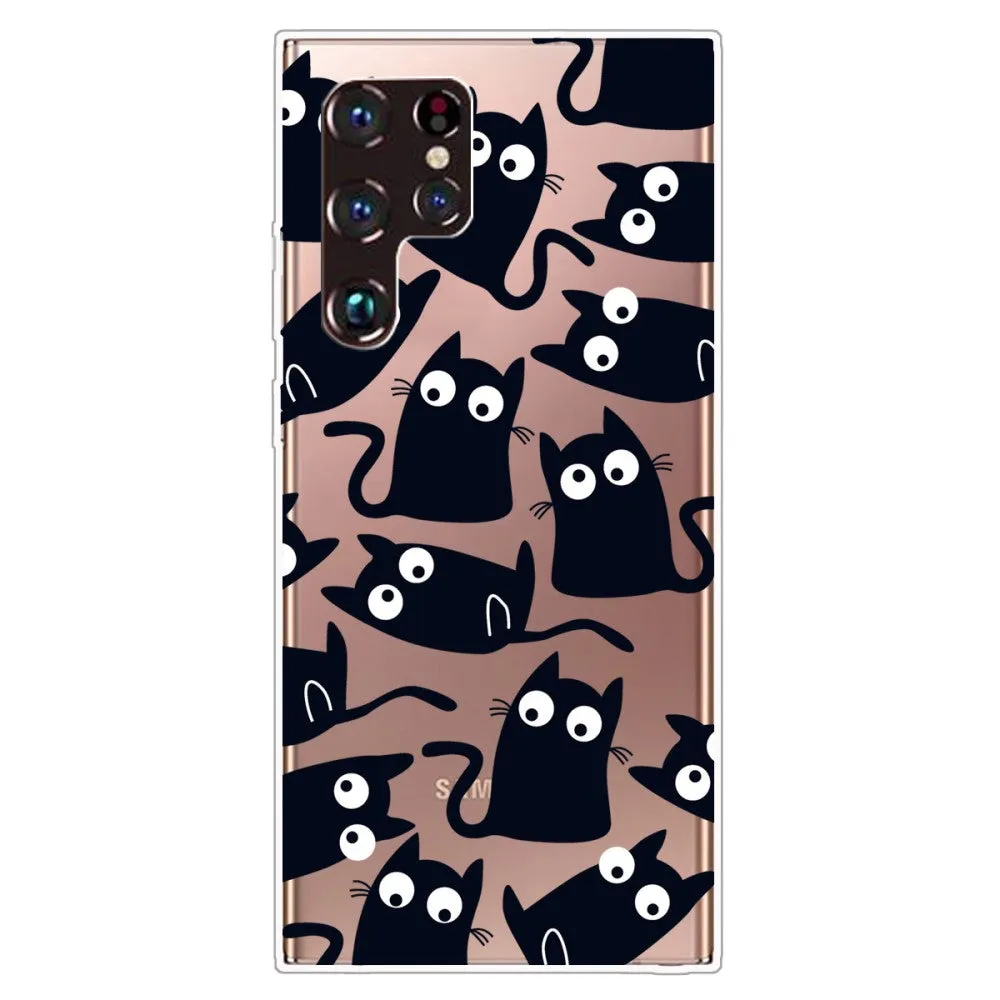 Deco Samsung Galaxy S22 Ultra case - Little Cats