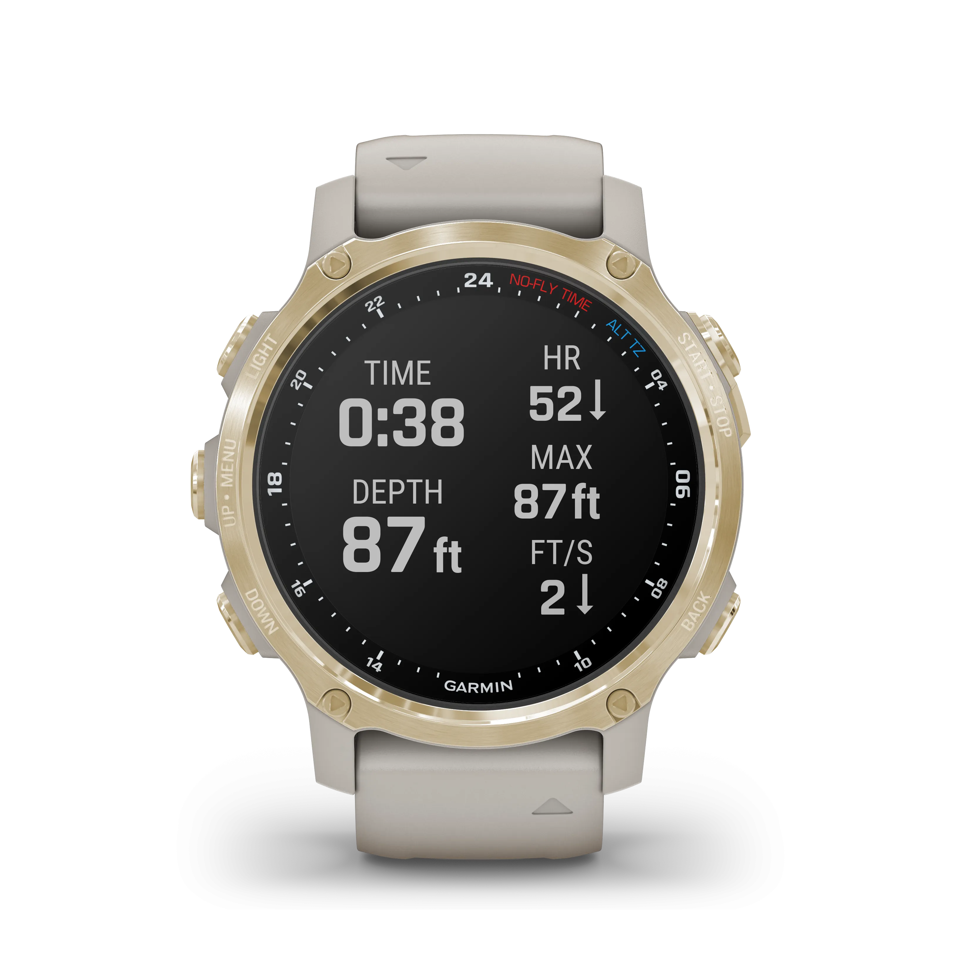 Descent™ Mk2S Smartwatch Lt Gold / Lt Sand Band - 43mm