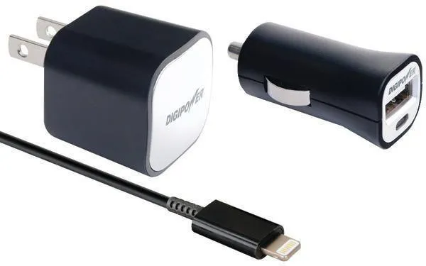 DIGIPOWER IP-PK5 iPhone 5 Home & Car Power Kit