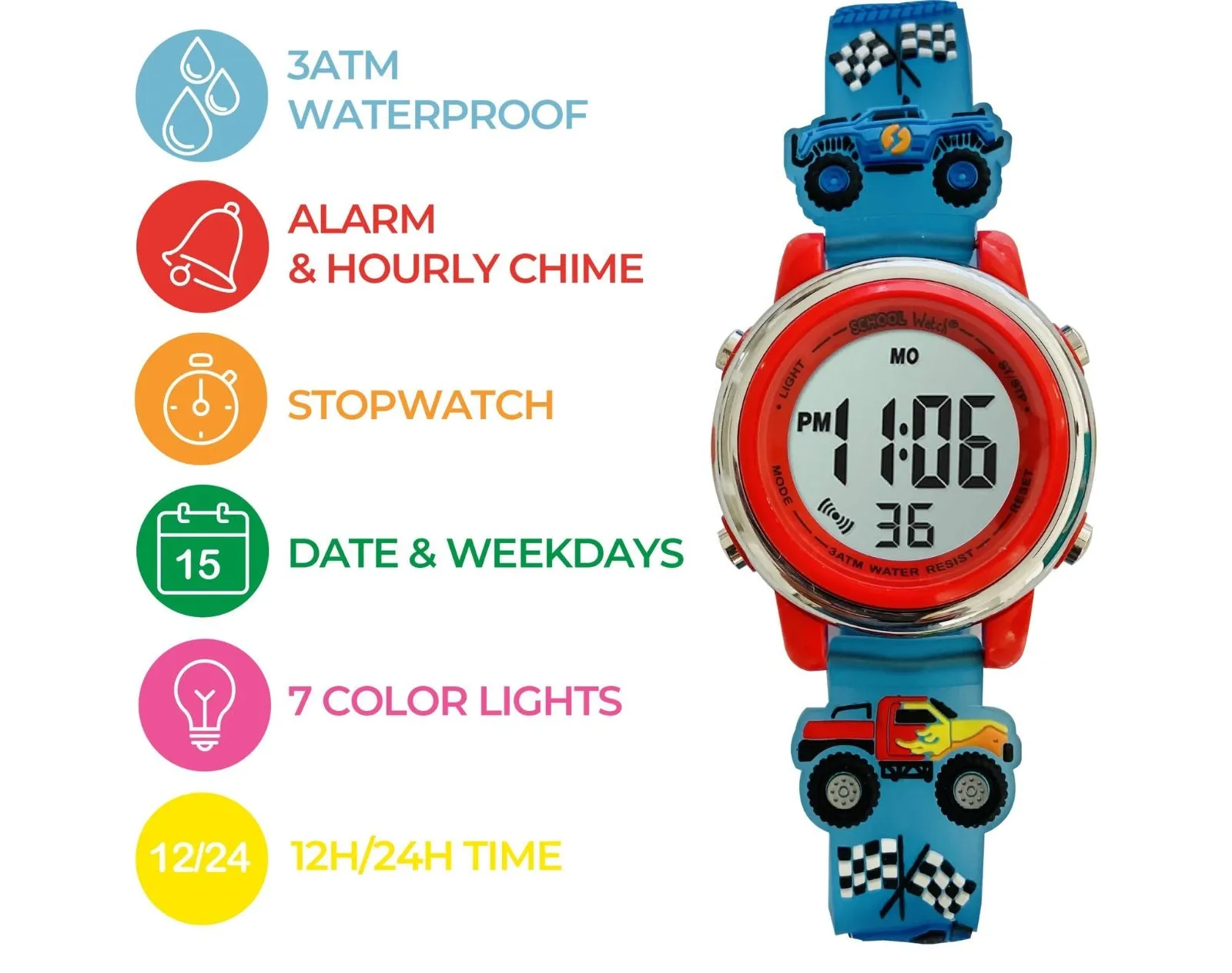 Digital Light Up Watch