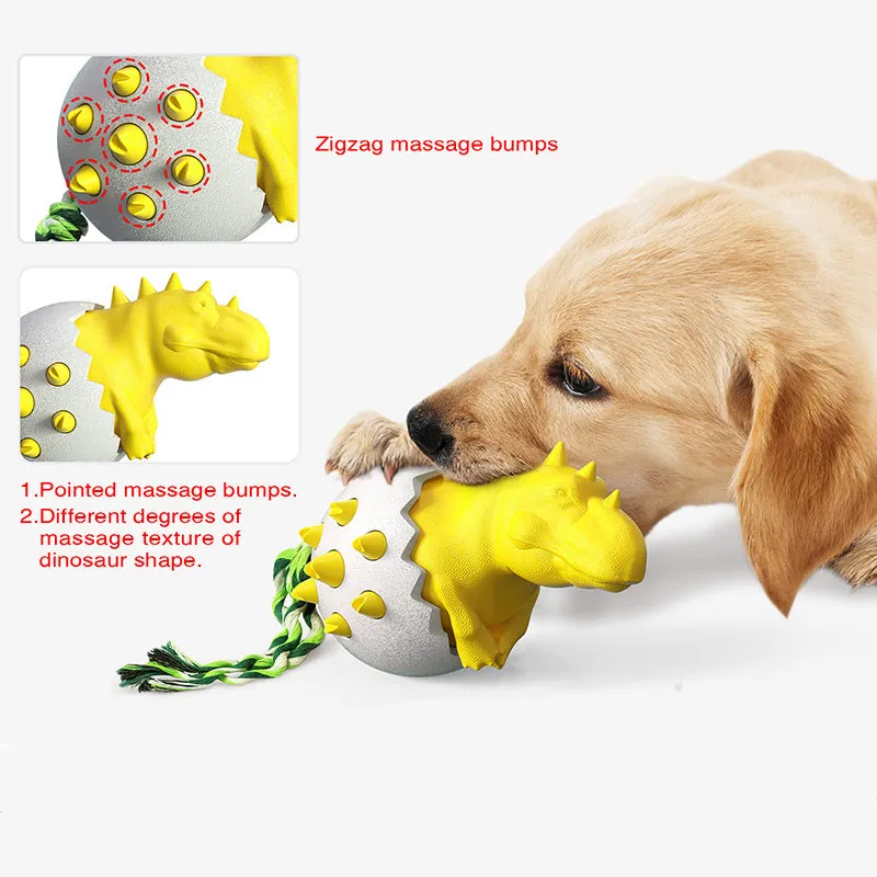 Dinosaur in Egg Doggie Toothbrush Chew Toy