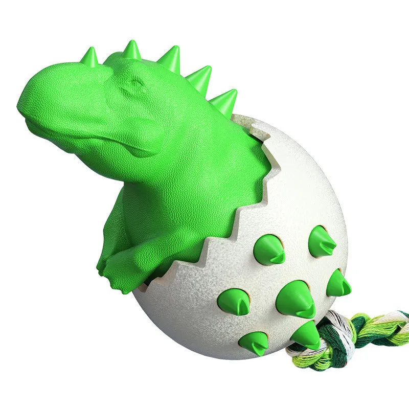 Dinosaur in Egg Doggie Toothbrush Chew Toy